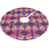 Kute kleurrijke abstracte lijnen werpen kussen iPh Kerstboom Rok (Gekanteld)