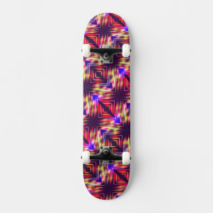 Kute kleurrijke abstracte lijnen werpen kussen iPh Skateboard