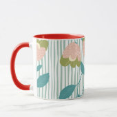 Kute kleurrijke zomerviering Familie rood blauw Mok (Links)