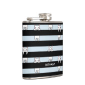 Kute klimmers op gestripte, speciaal gepersonalise heupfles (Rechts)