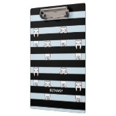 Kute klimmers op gestripte, speciaal gepersonalise klembord (Links)