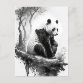 Kute, knappe Panda-Beer Briefkaart