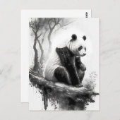 Kute, knappe Panda-Beer Briefkaart (Voorkant / Achterkant)