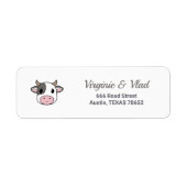 Kute Koe return address label (Voorkant)