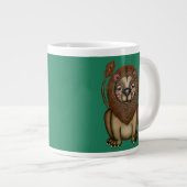 Kute koning van de Beasts-lei Jumbo Mok (Voorkant rechts)