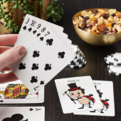Kute ladybug met bovenste hoed en stropdas cartoon pokerkaarten (Insitu)