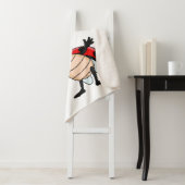 Kute ladybug met bovenste hoed en stropdas cartoon sherpa deken (In situ)