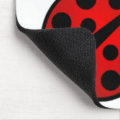 Kute Ladybug - Rood en zwart Muismat (Hoek)