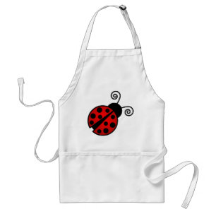 Kute Ladybug - Rood en zwart Standaard Schort