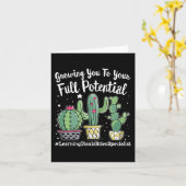 Kute Learning Disabilities Specialist Squalt Kaart (Gele Bloem)