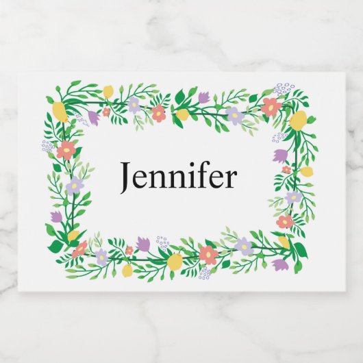 KUTE LEMON EN STROOMSTROOMDECOUPAGINA VOEDSELCONTAINER ETIKET (Enkel label)