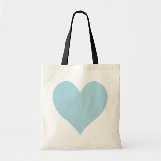 Kute Light Blue Heart Tote Bag (Voorkant)