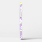 Kute Lila Paarse Daisy Flower Pattern Spring Case-Mate iPhone Case (Achterkant / Links)