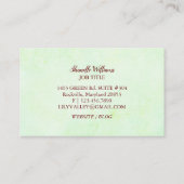 Kute Lily van de vallei Visitekaartje (Achterkant)