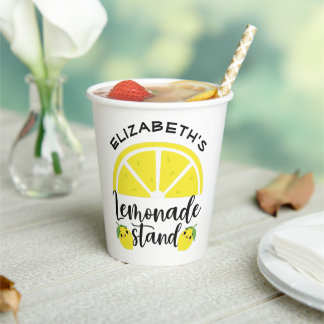 Kute limonade standaard papieren bekers