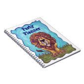 Kute Lion Party Planner Notitieboek (Rechterzijde)