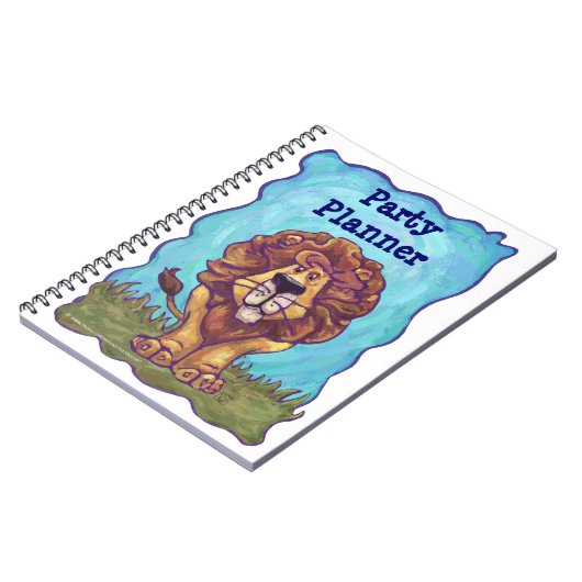Kute Lion Party Planner Notitieboek (Linkerzijde)
