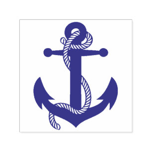 Kute Little Anchor Nautical Wedding Stationery Zelfinktende Stempel