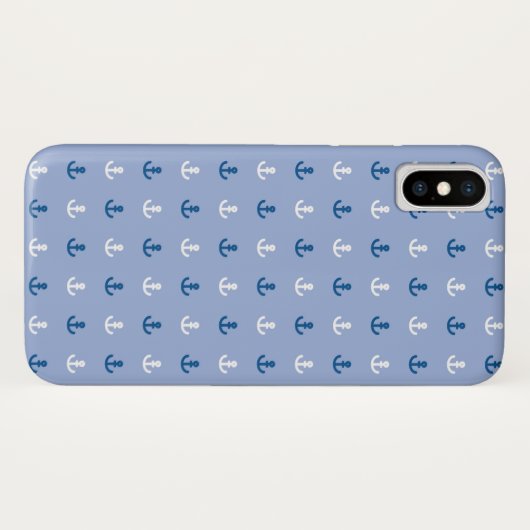 Kute Little Anchor Pattern Case-Mate iPhone Case (Achterkant (horizontaal))