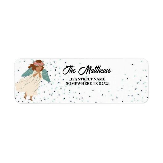 Kute Little Angel Return Label (Voorkant)