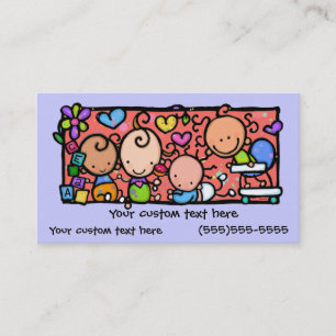 Kute Little Babies custom visitekaartje