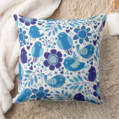Kute Little Blue Birds Decor Pillow Kussen (Deken)