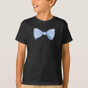 Kute Little Blue Bow Stropdas T-shirt