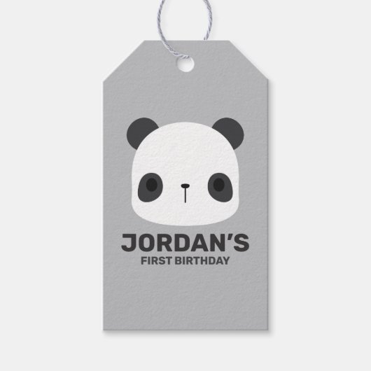 Kute Little Brown Beer met Personalized Nand Cadeaulabel (Voorkant)