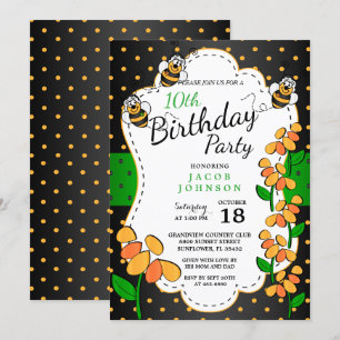 Kute Little Bumble Birthday bijen Kaart
