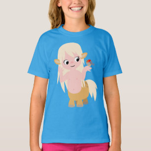 Kute Little Cartoon Centauress Kinder T-Shirt