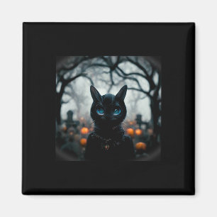Kute Little Cat Face for Halloween Magneet