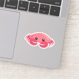 Kute Little Crab Custom-Cut Vinyl Sticker