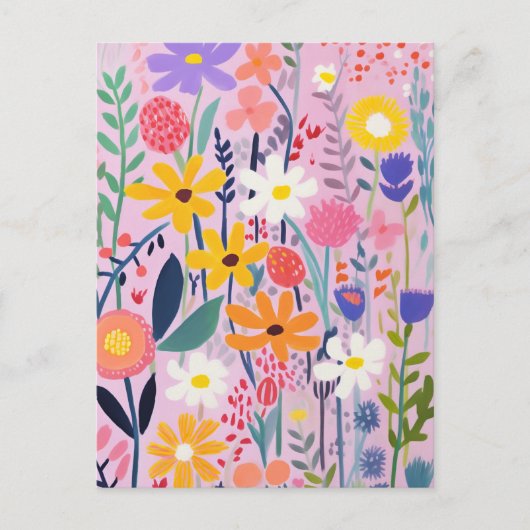 Kute Little Flowers Briefkaart (Voorkant)