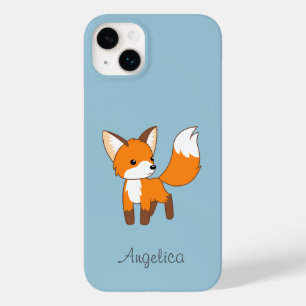 Kute Little Fox op Blue Case-Mate iPhone 14 Plus Hoesje