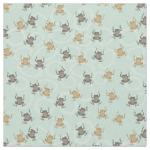 Kute Little Frogs Natural Green