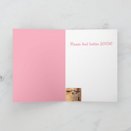 Kute Little Goat get Good Kaart (Binnen)