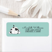 Kute Little Koe Baby shower Address Label (Insitu)