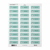 Kute Little Koe Baby shower Address Label (Full Sheet)