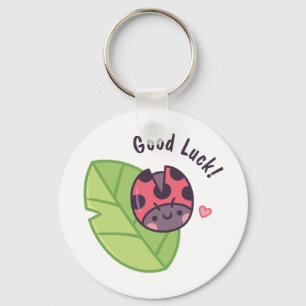 Kute Little Ladybug Doodle Good Luck Sleutelhanger