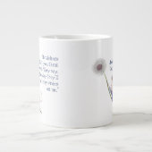 Kute Little Mouse Dandelion Inspirerend Quote Extra Grote Beker (Voorkant)