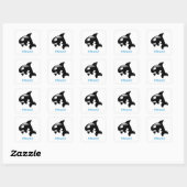 Kute Little Orca FINtastic (Fantastisch) Vierkante Sticker (Vel)