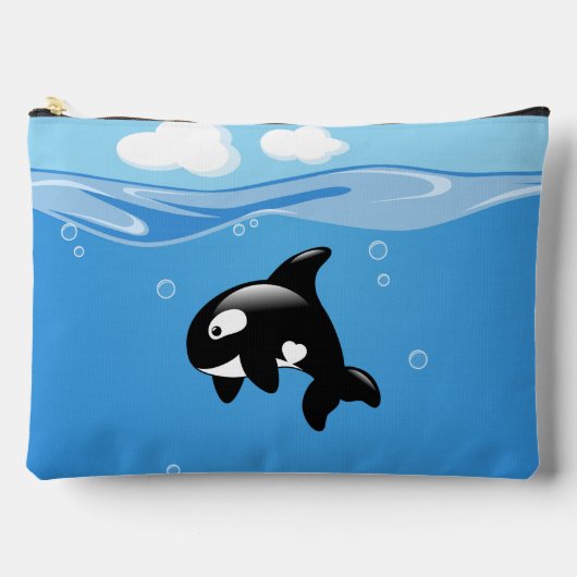 Kute Little Orca Whale in Ocean Etui (Voorkant)