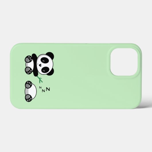 Kute Little Pandas on Green Case-Mate iPhone Case (Achterkant (horizontaal))