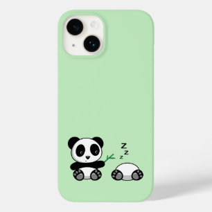 Kute Little Pandas on Green Case-Mate iPhone 14 Hoesje