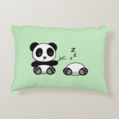 Kute Little Pandas on Green Decoratief Kussen (Achterkant)