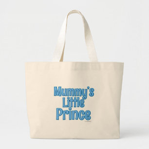 Kute Little Prince Baby Mummy Slogan Design Grote Tote Bag