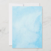 Kute Little Star Moon Waterverf Baby shower Kaart (Achterkant)