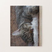 Kute Little Striped Kat Legpuzzel (Verticaal)