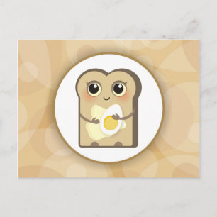 Kute Little Toast - Butter and Egg Briefkaart