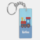 Kute Little Train Kinder Personalized Sleutelhange Sleutelhanger (Voorkant Links)
